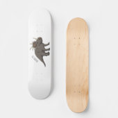 Styracosaurus cartoon illustratie persoonlijk skateboard (Voorkant)