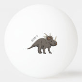 Styracosaurus cartoon illustratie pingpongbal (Achterkant)