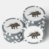 Styracosaurus cartoon illustratie poker chips (Opstapeling)