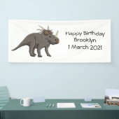 Styracosaurus cartoon illustratie spandoek (Beurs)