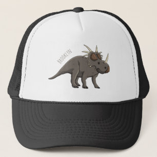 Styracosaurus cartoon illustratie trucker pet