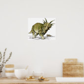 Styracosaurus - Cretacous Dinosaur Poster (Keuken)