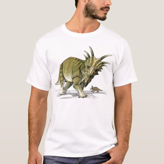 Styracosaurus - Cretacous Dinosaur T-shirt (Voorkant)