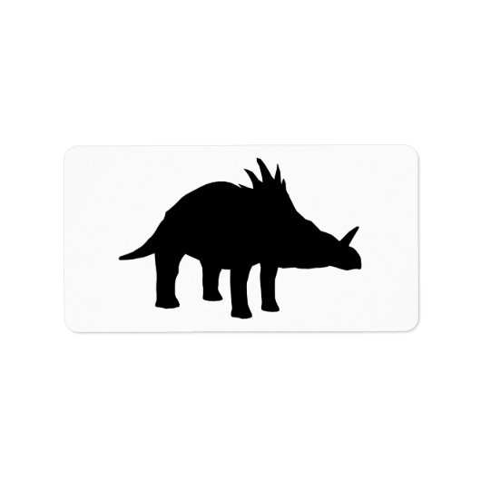 Styracosaurus Dino Dinosaur Etiket (Voorkant)