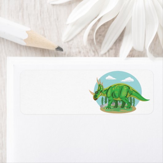 Styracosaurus Etiket (Insitu)