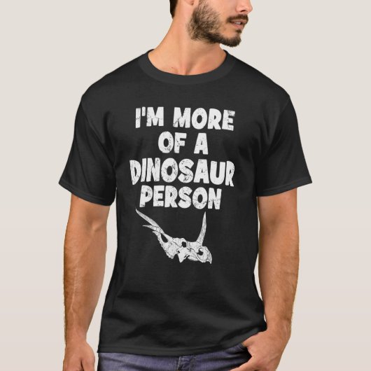 Styracosaurus Fossil Skull Dinosaur Botten T-shirt (Voorkant)