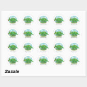 Styracosaurus Ronde Sticker (Vel)