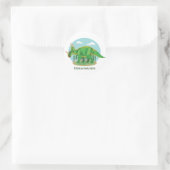 Styracosaurus Ronde Sticker (Tas)