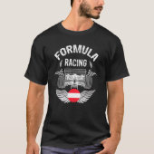 Styrian Auto Race Austria Flag Formula Racing Auto T-shirt (Voorkant)