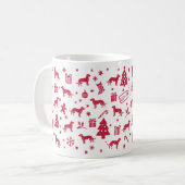 Styrian Grofharige Hound Christmas Design Koffiemok (Voorkant links)