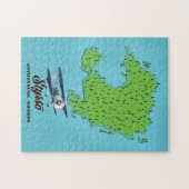 Styrsö Göteborg Zweden kaart Legpuzzel (Horizontaal)