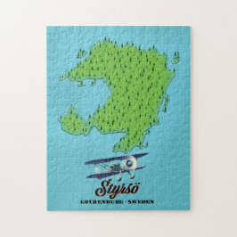 Styrsö Göteborg Zweden kaart Legpuzzel