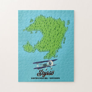 Styrsö Göteborg Zweden kaart Legpuzzel