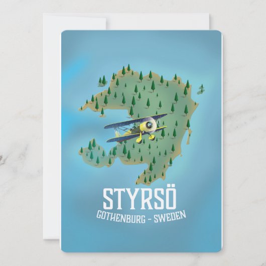 Styrsö, zweden reisposter. (Voorkant)