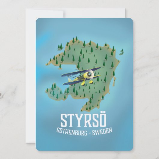 Styrsö, zweden reisposter. (Achterkant)