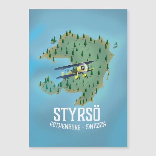 Styrsö, Zweden reisposter. (Voorkant)