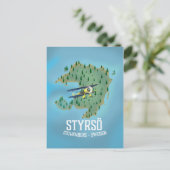 Styrsö, Zweden reisposter. Briefkaart (Staand voorkant)