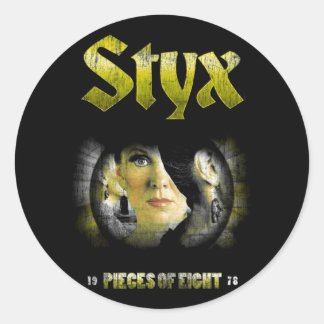 STYX Band 1978 Music Setup Officieel Ronde Sticker