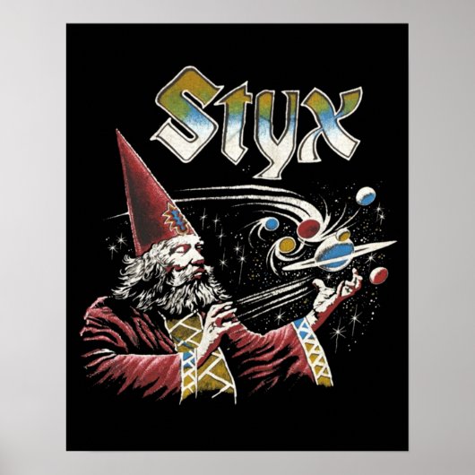 STYX Band Retro 70s Tribute Icons Poster (Voorkant)