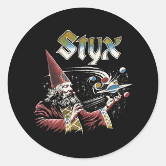 STYX Band Retro 70s Tribute Icons Ronde Sticker