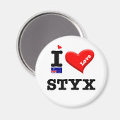 STYX - I Love Magneet (Voorkant / Achterkant)