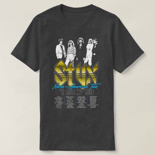 STYX Noord-Amerikaanse Tour T-shirt (Design voorkant)