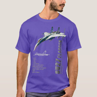 SU27 Flanker Jet FightersSpec T-shirt