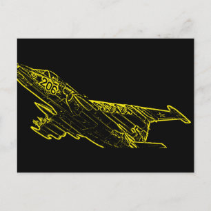 SU 25 Grach Sovjet Frogfoot Plane Schets Briefkaart