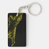 SU 25 Grach Sovjet Frogfoot Plane Schets Sleutelhanger (achterkant)