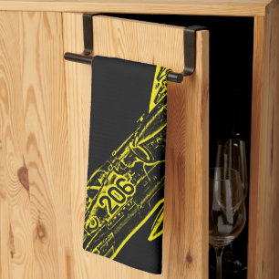 SU 25 Grach Sovjet Frogfoot Plane Schets Theedoek