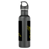 SU 25 Grach Sovjet Frogfoot Plane Schets Waterfles (Achterkant)