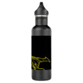 SU 25 Grach Sovjet Frogfoot Plane Schets Waterfles (Rechts)