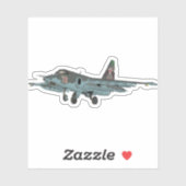 Su-25 Russisch Jet Vliegtuig Sticker (Vel)