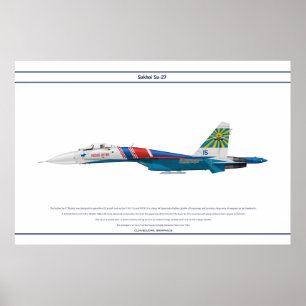Su-27 Rusland 4 Poster