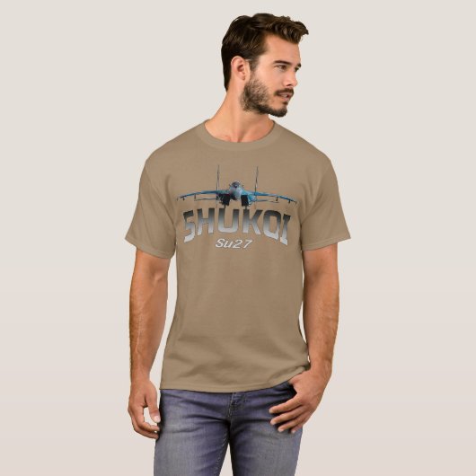 SU 27 Sukhoi Flanker Jet Fighters T-shirt (Voorkant volledig)