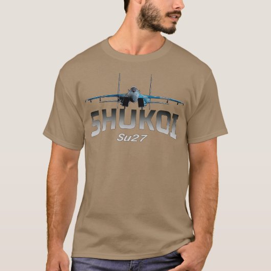 SU 27 Sukhoi Flanker straaljagers T-shirt (Voorkant)