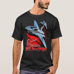 SU-75 Checkmate Stealth Fighter Vliegtuig T-shirt