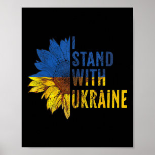 Su Ower Oekraïense Vlag Vrouwen Ik Steun Oekraine  Poster