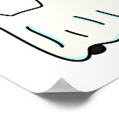 Su-purr-natuurlijke activiteit Funny Cat Pun Poster (Hoek)