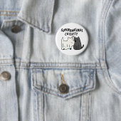 Su-purr-natuurlijke activiteit Grappige katten gra Ronde Button 5,7 Cm (In situ)