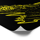 SU Sovjet Frogfoot Plane Sketch Poster (Hoek)