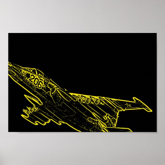 SU Sovjet Frogfoot Plane Sketch Poster (Voorkant)