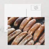 Suasages op Barbeque Briefkaart (Voorkant / Achterkant)