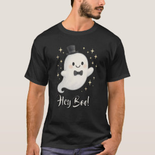 Suave cartoon Hey Boo spook Halloween T-shirt