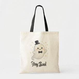 Suave cartoon Hey Boo spook Halloween Tote Bag