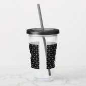 Suave cartoon spook Halloween Acryl Drinkbeker (Links)