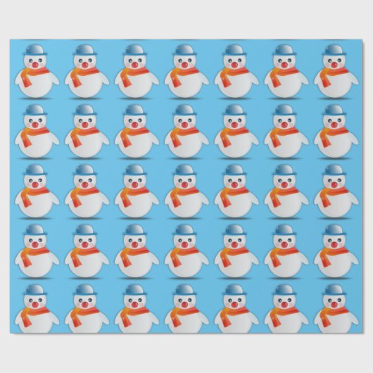 Suave Snowman Cadeaupapier (Vlak)