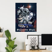 Suavecito-stijl Poster (Thuiskantoor)