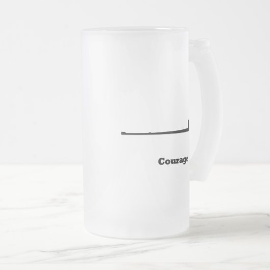 Sub Courage Matglas Bierpul (Voorkant rechts)