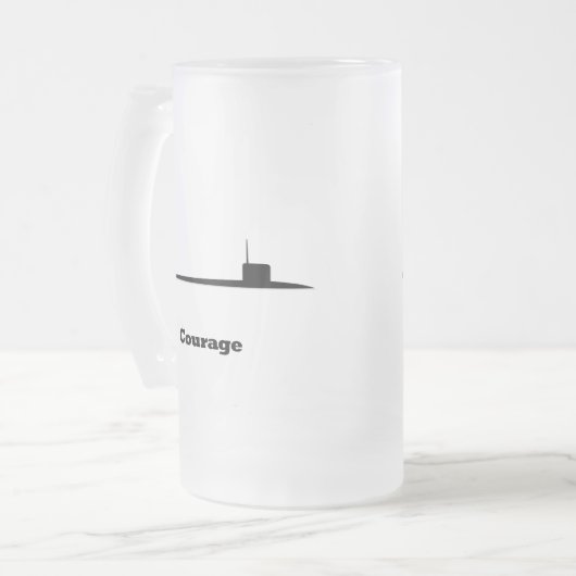 Sub Courage Matglas Bierpul (Voorkant links)